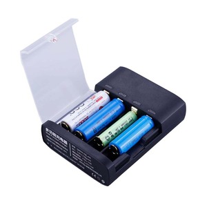เครื่องชาร์จลิเธียม4ช่อง AA ถึง3.7V แบบพกพา1.2V DC พอร์ตเราอัจฉริยะแบตเตอรี่มาตรฐานสำหรับสกูตเตอร์ไฟฟ้าแบตเตอรี่แบบชาร์จไฟได้12V - Product Image 1
