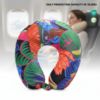 Oreiller de voyage pliable en U, personnalisable rapidement et facilement, anti-boulochage et anti-statique, avec impression de logo