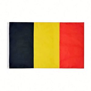 Wholesale High Quality 100% Polyester Black Yellow Red Country Belgian National <b>Flags</b> 3x5 Ft Belgium <b>Flag</b> - Product Image 1