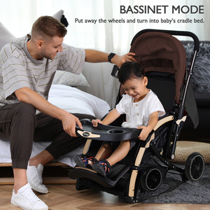 Nouveau <span class=keywords><strong>3</strong></span> en 1 Poussette pour bébé de haute qualité Poussette pour enfants portable et pliable réglable Poussette multifonction Siège pour bébé - Product Image 2
