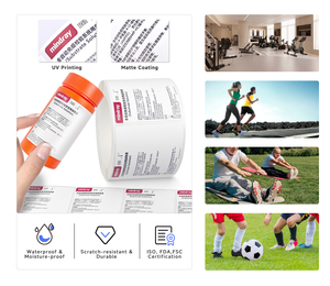 Tùy chỉnh in ấn vinyl dán dính không thấm nước PVC nhãn biểu tượng tùy chỉnh bệnh viện sản phẩm thuốc dược chai nhãn dán - Product Image 6