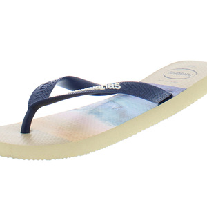 Havaianas รองเท้าแตะบุรุษสี: ทรายสีเทา/น้ำเงิน100% แท้ - Product Image 3