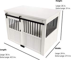 Furnitur Pintu Gudang Geser Rumah Tangga Kustom Furnitur Hewan Peliharaan Peti Anjing - Product Image 2