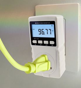 ปลั๊กวัดพลังงานแบบเสียบปลั๊ก OEM พร้อมหน้าจอ LCD คุณภาพสูง ฟังก์ชั่นแจ้งเตือน วัดการใช้พลังงานแบบดิจิทัล - Product Image 2