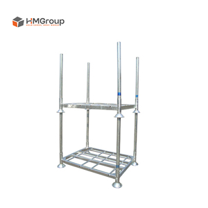 Palette métallique empilable robuste pour entrepôt, capacité de charge 1000 kg, détachable - Product Image 1