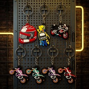 Venda Quente: Chaveiro de PVC 2D Personalizado de Alta Qualidade com Design de Motocicleta para Lembranças - Product Image 1
