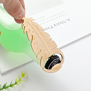 Feather Bottle Opener Zinc Alloy Durable Beer Opener Party Gift - Product Image 2