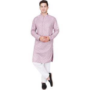 Triloki <b>Mens</b> Embroidered <b>Kurta</b> Pajama Set Rayon Ethnic Indian Traditional Wear <b>Men's</b> Outerwear - Product Image 1