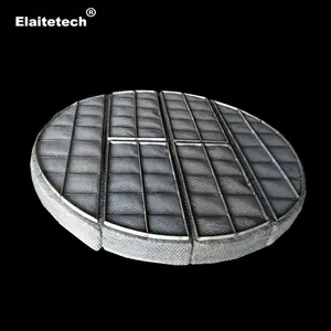 Stainless steel SS304 SS316L knitted wire mesh demister mist eliminator with support grid