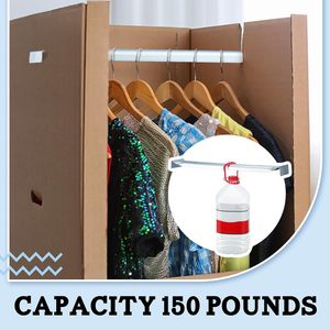 24-inch Heavy Duty tủ quần áo treo thanh quần áo treo Rod cho hiệu quả tủ quần áo tổ chức - Product Image 6