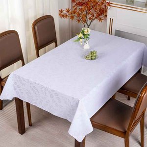 Boen elegante personalizzato rettangolo bianco floreale in pizzo rosa PVC da sposa tovaglie da tavola per uso domestico decorazioni per banchetti - Product Image 2