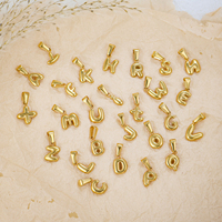 Olivia Bijoux Personnalisé Bulle A-Z 26 Lettres Initiales Pendentif En Acier Inoxydable 3d Lettre Charmes Pendentif pour Femmes Collier