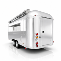 Nouveau camion de restauration populaire entièrement équipé à vendre en Europe, personnalisable avec évier, chariot de vente de café, remorque alimentaire