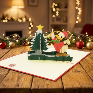 Meilleure vente personnalisé conçu Donald Noel arbre artisanat haut tendance 3D Pop-Up Animal carte Vietnam Souvenir papier cadeaux - Product Image 1
