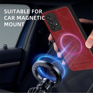 Étui de téléphone en cuir avec charge magnétique <span class=keywords><strong>sans</strong></span> <span class=keywords><strong>fil</strong></span> pour Samsung <span class=keywords><strong>Galaxy</strong></span> A53 A14 A33 A23 A13 A52 A52S A32 A22 A71 <span class=keywords><strong>A51</strong></span>, coque de protection souple - Product Image 4