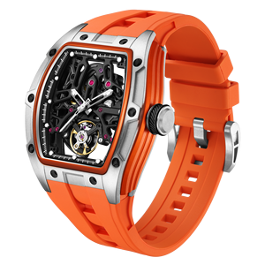 Relojes Mecánicos Azul Cielo al por Mayor con Envío Directo, Relojes Automáticos Tourbillon con Caja de Acero, Reloj de Lujo con Esfera Hueca para Hombre - Product Image 6