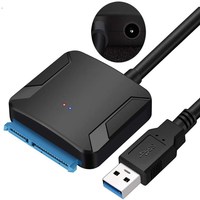 Convertitore cavo adattatore SATA USB3.0 cavo da USB 3.0 a SATA a 22 pin per disco rigido SSD HDD da 2.5 pollici e 3.5 pollici