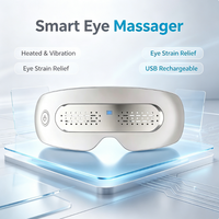 Appareil de massage oculaire intelligent avec chaleur, compression d'air, vibration, musique Bluetooth, pliable, pour les yeux secs et la fatigue au bureau