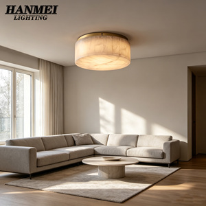 Modern Marble Ceiling Lamp With Adjustable Switch 220V Compatible Eye-Caring <b>LED</b> for Bedroom & Foyer Villas HM-ZZ-8201 Modern De - Product Image 3