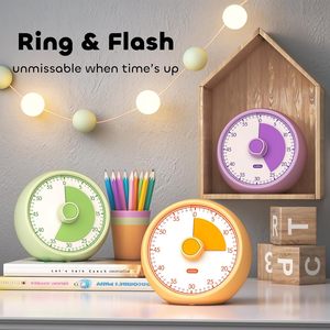 Minuteur visuel pour enfants 60 minutes - Compte à rebours avec alarme optionnelle, outil de concentration pour l'autisme, gestion du temps pour les <span class=keywords><strong>devoirs</strong></span> - Product Image 3