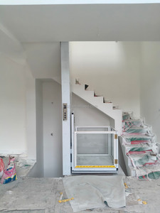 Lift Listrik untuk Rumah 2 Lantai, Lift Dinding Vertikal Kecil untuk Luar Ruangan, Lift Barang Hidrolik 500kg, Lift Kargo 1000kg, Lift Murah - Product Image 3