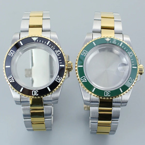 Boîtier de montre classique de luxe en acier inoxydable avec verre saphir et <span class=keywords><strong>lunette</strong></span> à 120 clics pour mouvement NH35/NH3 - Boîte incluse - Product Image 1