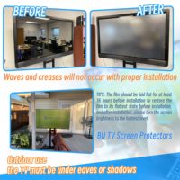 Protection d'écran TV anti-reflet 65 pouces, filtre lumière bleue, film mat anti-rayures, taille personnalisée OEM ODM, directement de l'usine