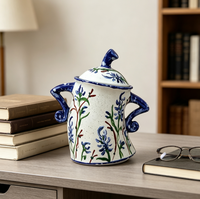 Pot décoratif, Pot à taille croisée, Station autonome, Artisanat en résine, Ornements de décoration intérieure, Tasse à eau multifonctionnelle