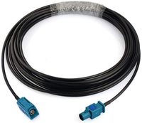 Fakra Z Femelle à Mâle Véhicule Antenne Rallonge électrique 5m 16.5 pieds pour Autoradio Android Tête Unité GPS navigation FM Radio AM