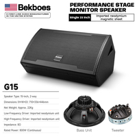Haut-parleur de monitoring de scène professionnel série G 15 pouces 800 watts, vente chaude