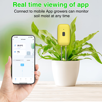 Testeur de sol intelligent 2 en 1 avec détection de la température et de l'humidité, plage de 0 à 90 et de 0 % à 100 % HR