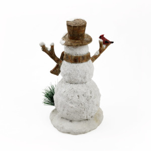 Muñeco <span class=keywords><strong>de</strong></span> Nieve <span class=keywords><strong>de</strong></span> Resina con <span class=keywords><strong>Piñas</strong></span> y Animales del Bosque - Product Image 6