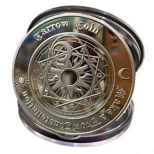 Arte de la artesanía de metal de la adivinación sol Luna constelación desafío moneda - Product Image 6