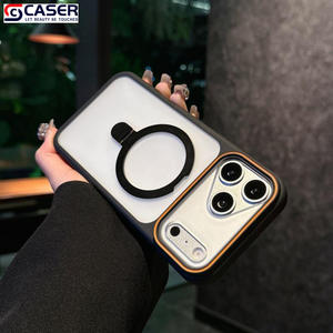 <span class=keywords><strong>Coque</strong></span> <span class=keywords><strong>de</strong></span> <span class=keywords><strong>protection</strong></span> pour smartphone <span class=keywords><strong>iPhone</strong></span> <span class=keywords><strong>11</strong></span> 17 16, avec support magnétique, couleur contrastée, finition mate, best-seller, toucher doux, bordure rigide - Product Image 2