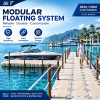 Plateforme flottante gonflable de haute qualité pour bateau ponton, jet ski, ponton de pêche, capacité de charge de 300-350 kg/m