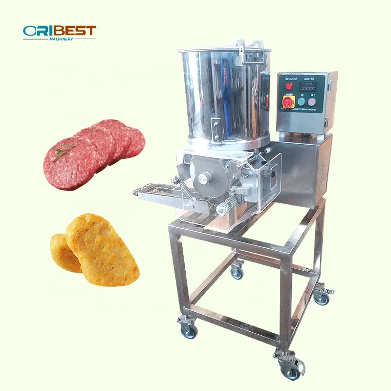 Automatische 2-10 Cm Ronde Vierkante Ster Vorm Nugget Falafel Vlees Patty Maker Making Machine