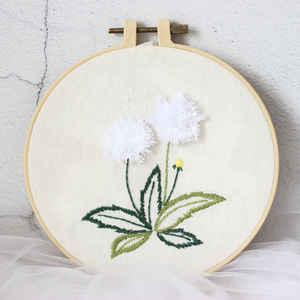 Kit de broderie en coton fait main de la marque XIXI, motif de fleurs en point de croix, peintures murales DIY, décoration de salon - Product Image 1