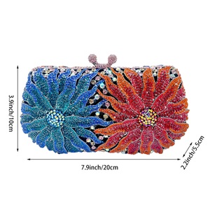 Women Sparkly Rhinestone Clutch <b>Purse</b> Glitter Crystal Diamond Evening Bag Fashion Handbag for Wonderful Night Party - Product Image 4
