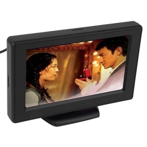 4.3 inch Nhỏ kỹ thuật số xe bảng điều khiển video hiển thị <span class=keywords><strong>VGA</strong></span> RCA đảo ngược máy ảnh hỗ trợ đảo ngược màn hình TFT LCD xe Sao Lưu màn hình - Product Image 2