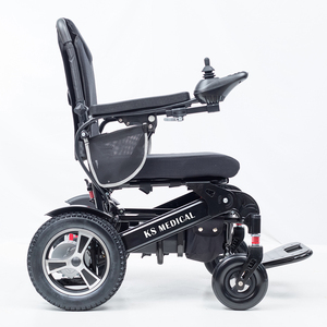 Fauteuil roulant électrique professionnel KSM-606 de qualité supérieure, léger, en alliage d'aluminium, motorisé, fabriqué par une usine de dispositifs médicaux fiable. - Product Image 1