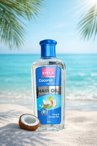 Huile capillaire à la noix de coco 250 ml x 48 canettes, soin capillaire naturel, huile nourrissante pour des cheveux doux, lisses et brillants, soin du cuir chevelu, cheveux forts et sains - Product Image 3