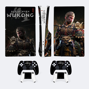 <b>Black</b> Myth Wukong Ps5 Slim Skin Vinyl Sticker For Game <b>Console</b> Controller Cover - Product Image 3