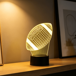 2026 Gift Ice Hockey Football Design Led Illusion Visual Table Lamp RGB 7 Colors Night <b>Light</b> Colorful 16 Color Remote Control - Product Image 4