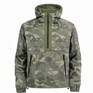 <span class=keywords><strong>Veste</strong></span> à capuche camouflage personnalisée avec logo, vente en gros d'usine, pour hommes, style vintage, vêtements de travail, streetwear, manteau d'extérieur, OEM - Product Image 5