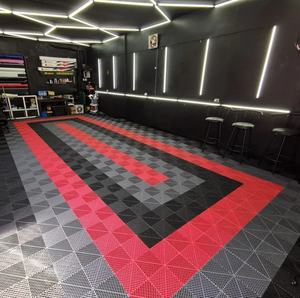 พลาสติกปูพื้นโรง<span class=keywords><strong>รถ</strong></span>ในร่มและกลางแจ้งกระเบื้องปูพื้นโรง<span class=keywords><strong>รถ</strong></span>ที่เชื่อมต่อกันประกบกันลื่นสำหรับรถยนต์ที่จอดรถล้างร้าน - Product Image 5