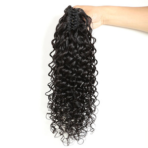 Capelli brasiliani naturali non trattati parrucca corpo onda piena <span class=keywords><strong>coda</strong></span> <span class=keywords><strong>di</strong></span> <span class=keywords><strong>cavallo</strong></span> <span class=keywords><strong>di</strong></span> estensione <span class=keywords><strong>con</strong></span> artiglio onda <span class=keywords><strong>di</strong></span> acqua stile - Product Image 4
