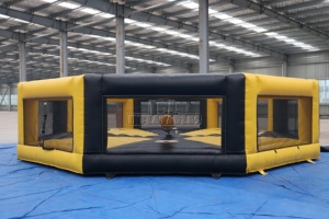 Jeu gonflable commercial Wipeout à pédale avec bras rotatif interactif pour adultes, idéal pour les fêtes et <span class=keywords><strong>la</strong></span> location d'événements - Product Image 3