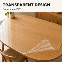 Rouleau de nappe en PVC transparent, imperméable, protection pour table à manger et bureau