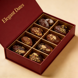 Boîte d'emballage <span class=keywords><strong>de</strong></span> luxe haut <span class=keywords><strong>de</strong></span> gamme avec séparateurs, boîte en papier rigide, boîte à dattes arabes pour cadeau, chocolat - Product Image 1