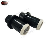 Viseur de porte en plastique ABS 200 degrés, anti-feu, diamètre 28 mm